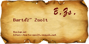 Bartó Zsolt névjegykártya
